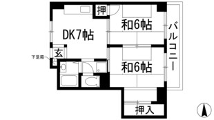 高木マンションの物件間取画像